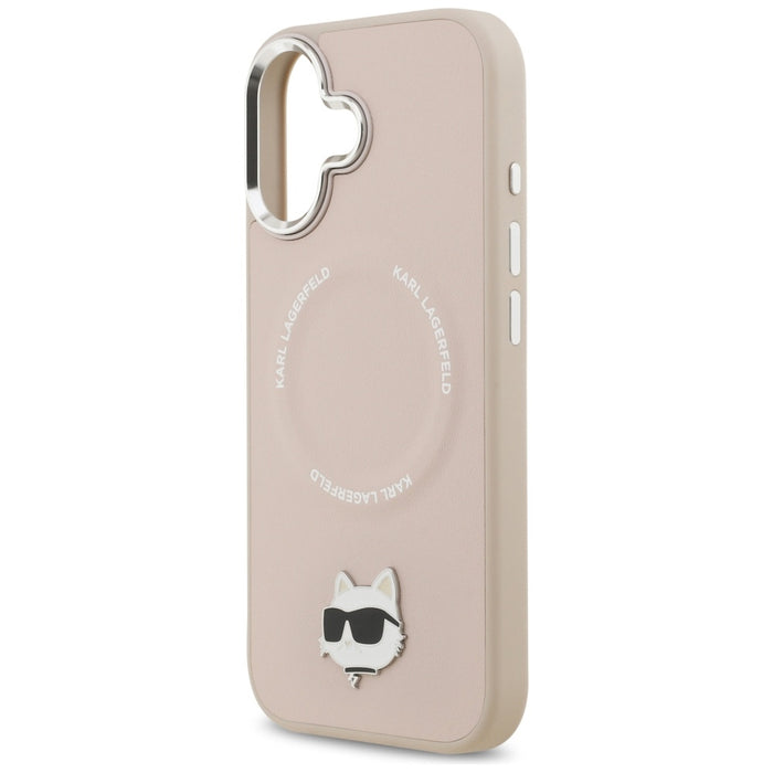 Karl Lagerfeld Choupette Pin MagSafe Case for iPhone 17 - Pink