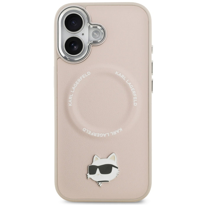 Karl Lagerfeld Choupette Pin MagSafe Case for iPhone 17 - Pink