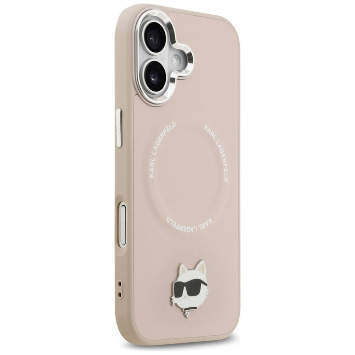 Karl Lagerfeld Choupette Pin MagSafe Case for iPhone 17 - Pink