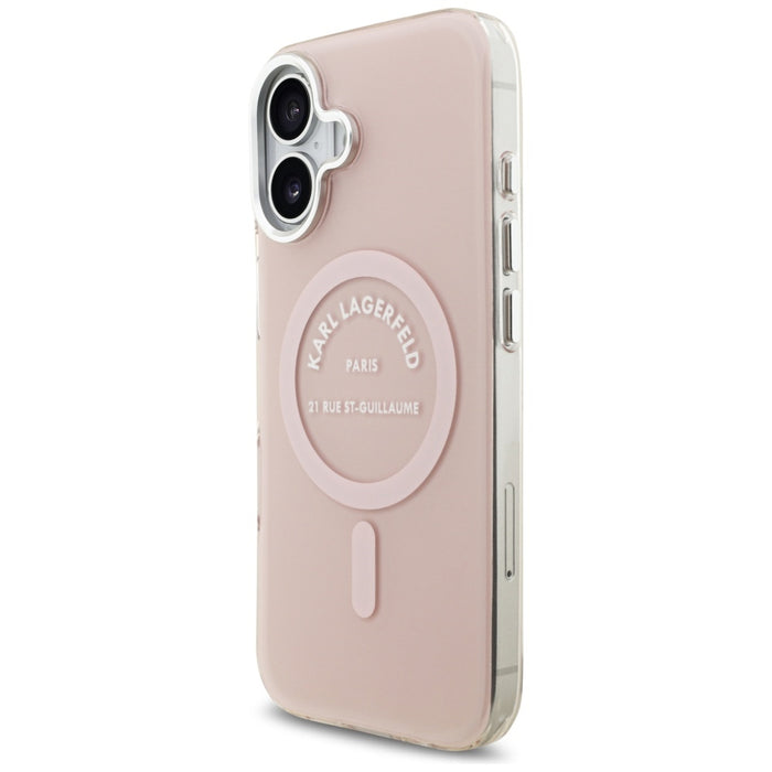 Karl Lagerfeld IML Karl RSG Logo MagSafe Case for iPhone 17 - Pink