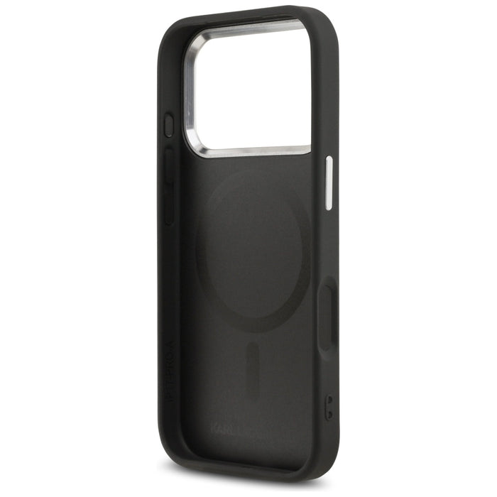 Karl Lagerfeld Karl &amp; Choupette Pins MagSafe Case for iPhone 17 Pro - Black