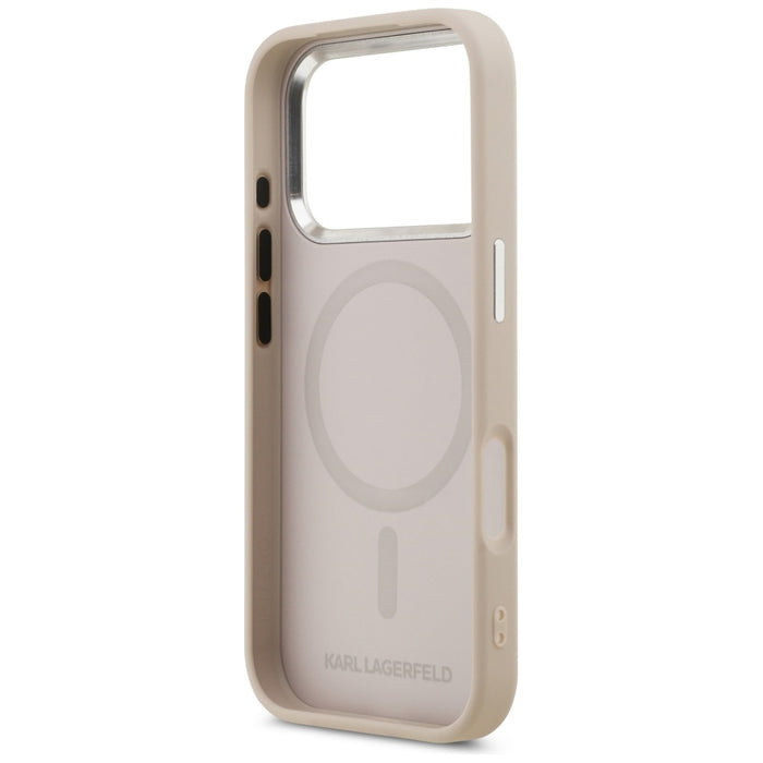 Karl Lagerfeld Karl & Choupette Pins MagSafe Case for iPhone 17 Pro - Pink