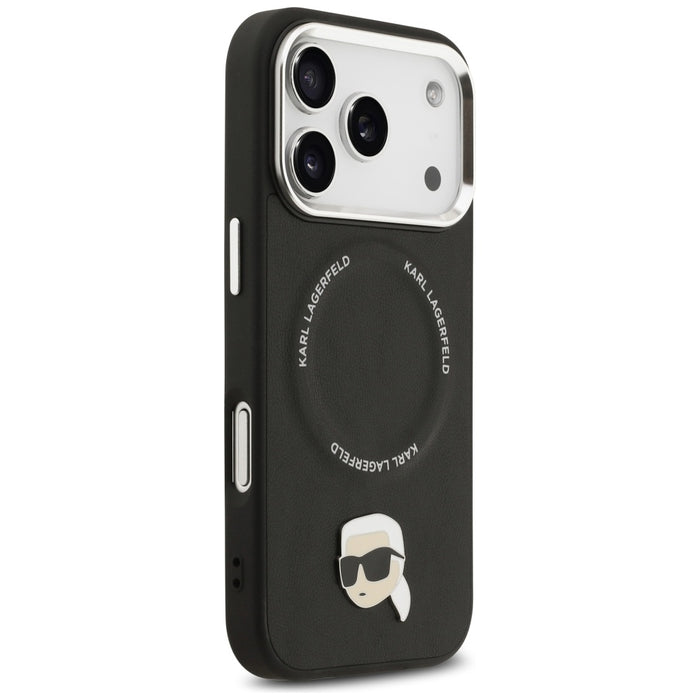 Karl Lagerfeld Karl Pin MagSafe Case for iPhone 17 Pro - Black