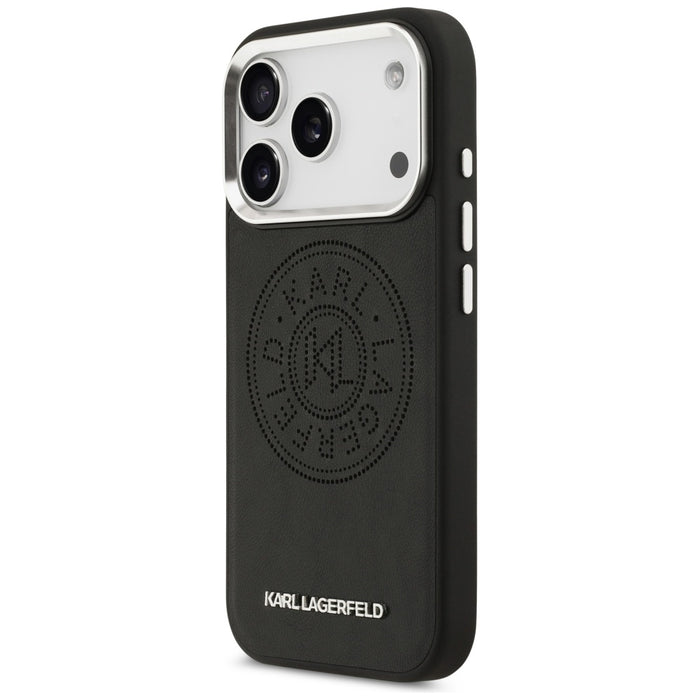 Karl Lagerfeld Point &amp; Metal Logo MagSafe Case for iPhone 17 Pro - Black