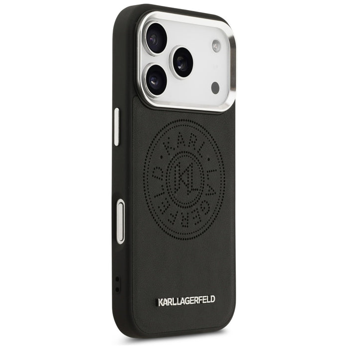 Karl Lagerfeld Point &amp; Metal Logo MagSafe Case for iPhone 17 Pro Max - Black
