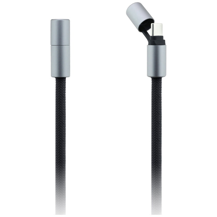 Karl Lagerfeld CBDY Ikonik Charm USB-C Cable / USB-C Lanyard - Black