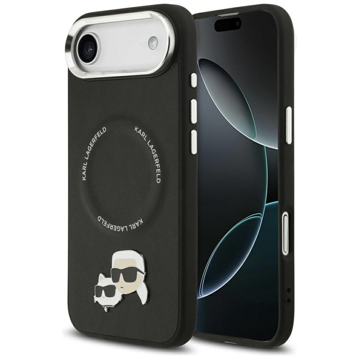 Karl Lagerfeld Karl &amp; Choupette Pins MagSafe Case for iPhone Air - Black