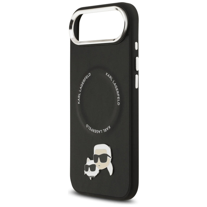 Karl Lagerfeld Karl & Choupette Pins MagSafe Case for iPhone Air - Black