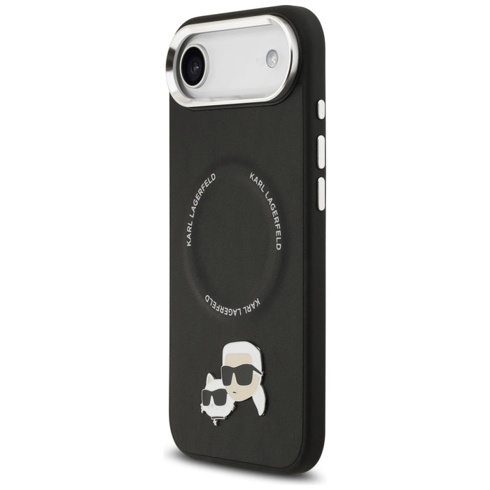 Karl Lagerfeld Karl &amp; Choupette Pins MagSafe Case for iPhone Air - Black