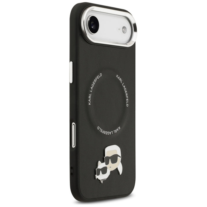 Karl Lagerfeld Karl &amp; Choupette Pins MagSafe Case for iPhone Air - Black