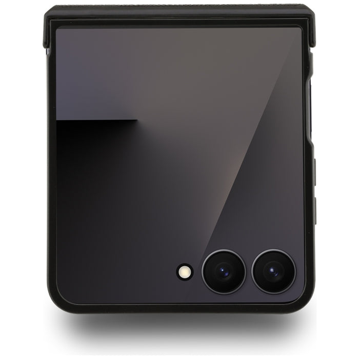 Karl Lagerfeld Saffiano Karl&amp;Choupette Pin Case for Samsung Galaxy Z Flip 7 - Black