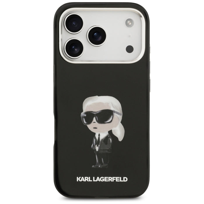 Karl Lagerfeld IML Aquarelle Karl &amp; Logo MagSafe Case for iPhone 17 Pro - Black