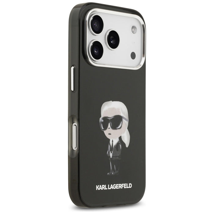 Karl Lagerfeld IML Aquarelle Karl &amp; Logo MagSafe Case for iPhone 17 Pro - Black