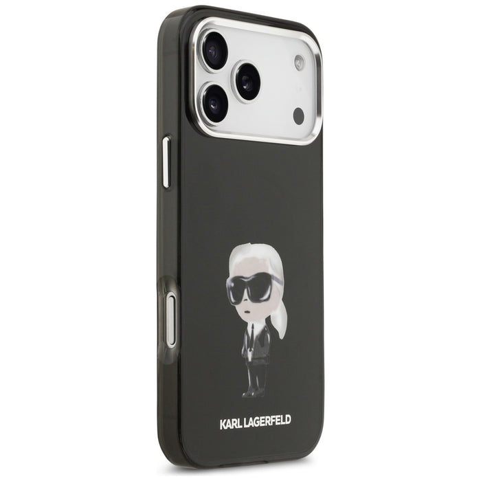 Karl Lagerfeld IML Aquarelle Karl &amp; Logo MagSafe Case for iPhone 17 Pro Max - Black