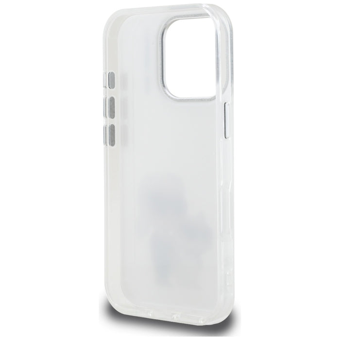 Karl Lagerfeld IML Aquarelle Karl &amp; Choupette &amp; Logo Case for iPhone 16 Pro Max - White