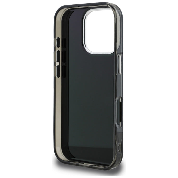 Karl Lagerfeld IML Aquarelle Karl &amp; Choupette &amp; Logo Case for iPhone 16 Pro Max - Black