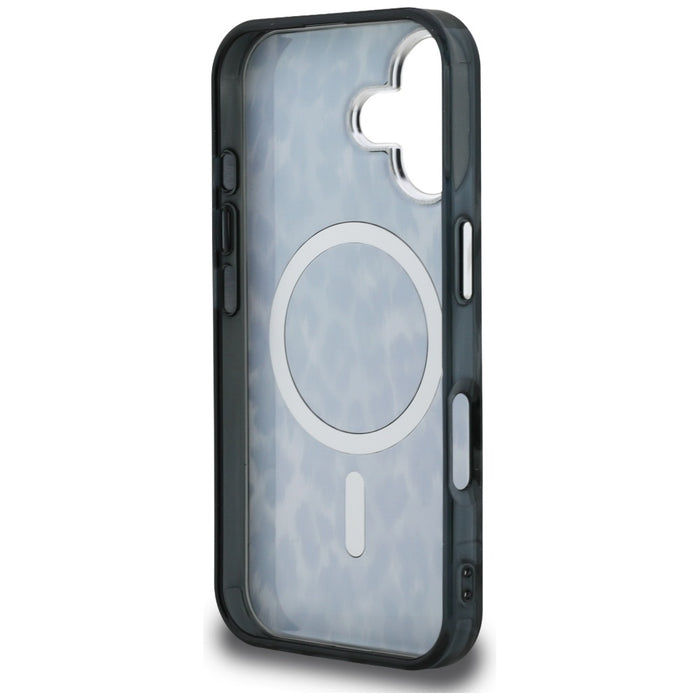 Karl Lagerfeld IML Leopard Pattern MagSafe Case for iPhone 16 - Black