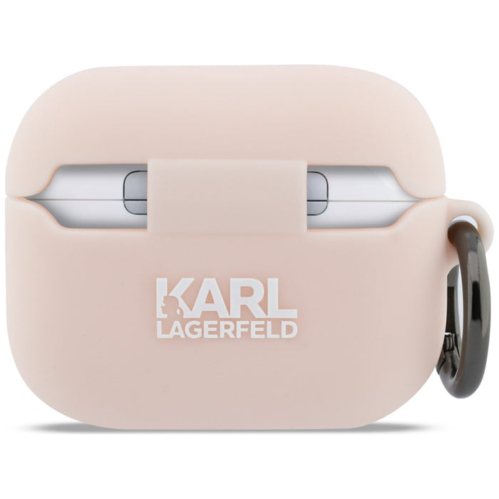 Karl Lagerfeld Silicone Chaupette Head 3D Case for AirPods Pro 3 - Pink