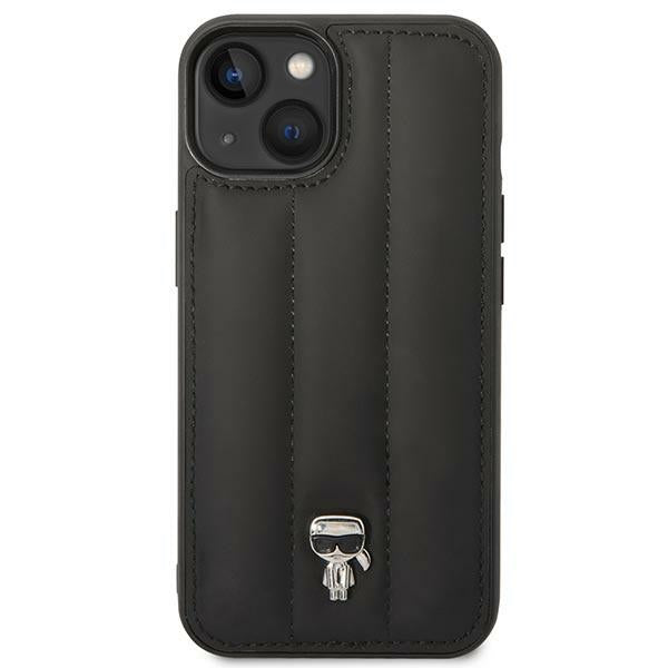 Karl Lagerfeld Puffy Ikonik Pin Case for iPhone 14 / 15 / 13 - Black