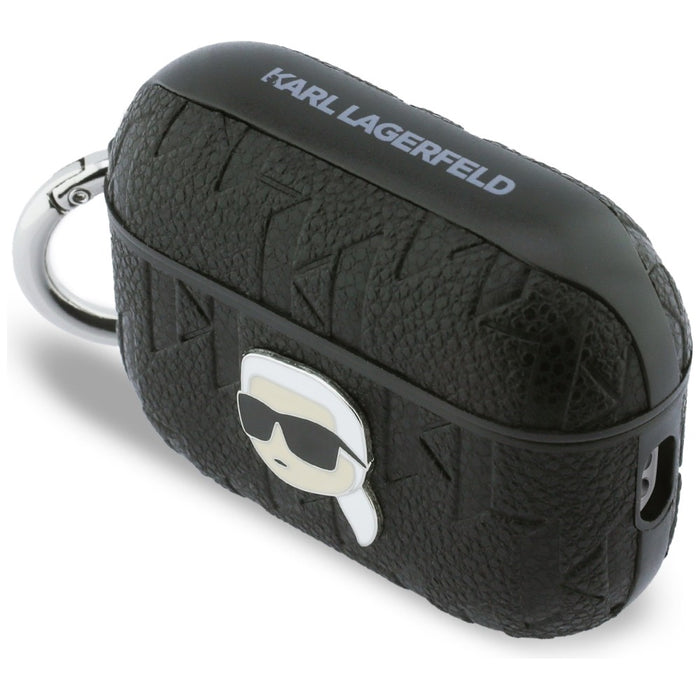 Karl Lagerfeld Monogram Karl Head Case for AirPods Pro 3 - Black