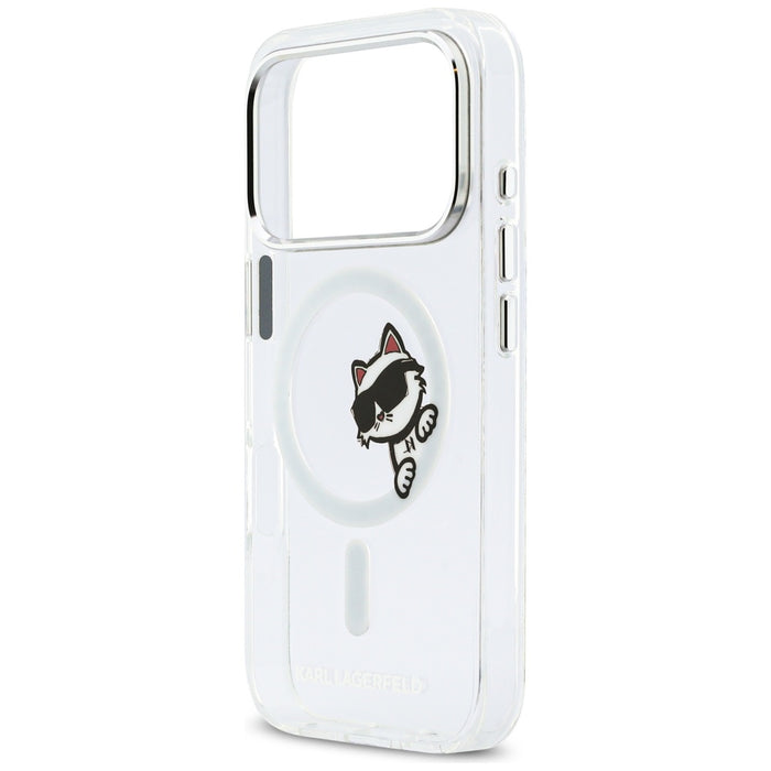 Karl Lagerfeld IML Peekaboo MagSafe Case for iPhone 17 Pro - Clear