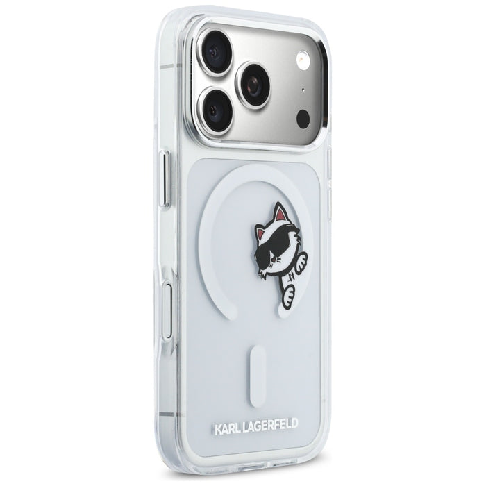 Karl Lagerfeld IML Peekaboo MagSafe Case for iPhone 17 Pro - Clear