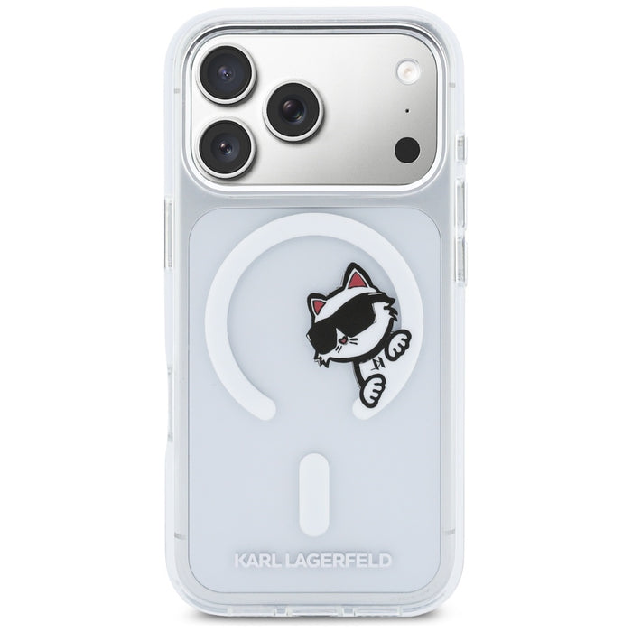 Karl Lagerfeld IML Peekaboo MagSafe Case for iPhone 17 Pro - Clear