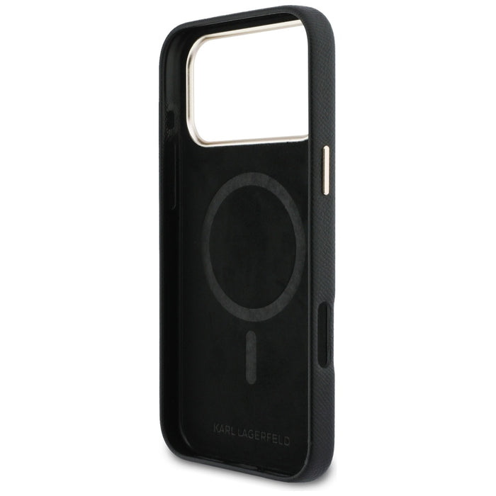 Karl Lagerfeld Karl Head Logo MagSafe Case for iPhone 17 Pro Max - Black