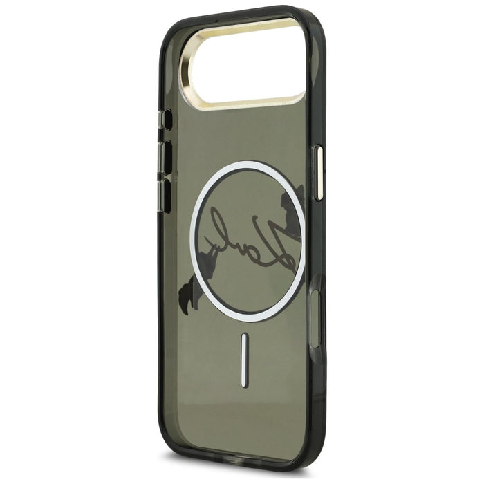 Karl Lagerfeld IML Choupettes Karl Script Logo MagSafe iPhone Air Case - Black