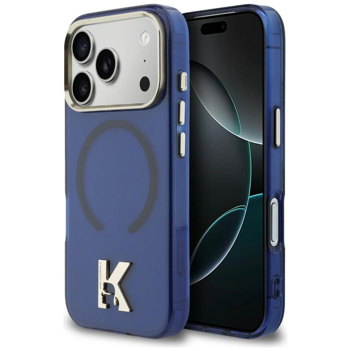 Karl Lagerfeld IML K Head Logo MagSafe Case for iPhone 17 Pro - Blue