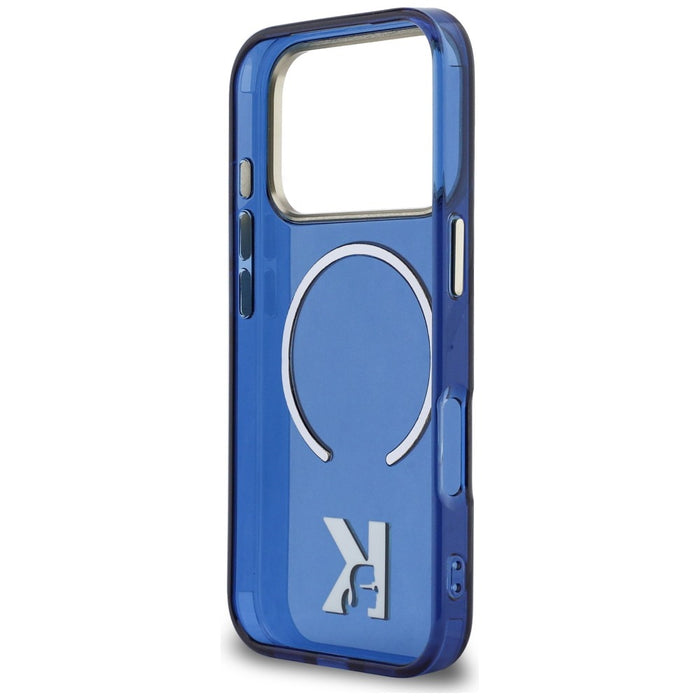 Karl Lagerfeld IML K Head Logo MagSafe Case for iPhone 17 Pro - Blue