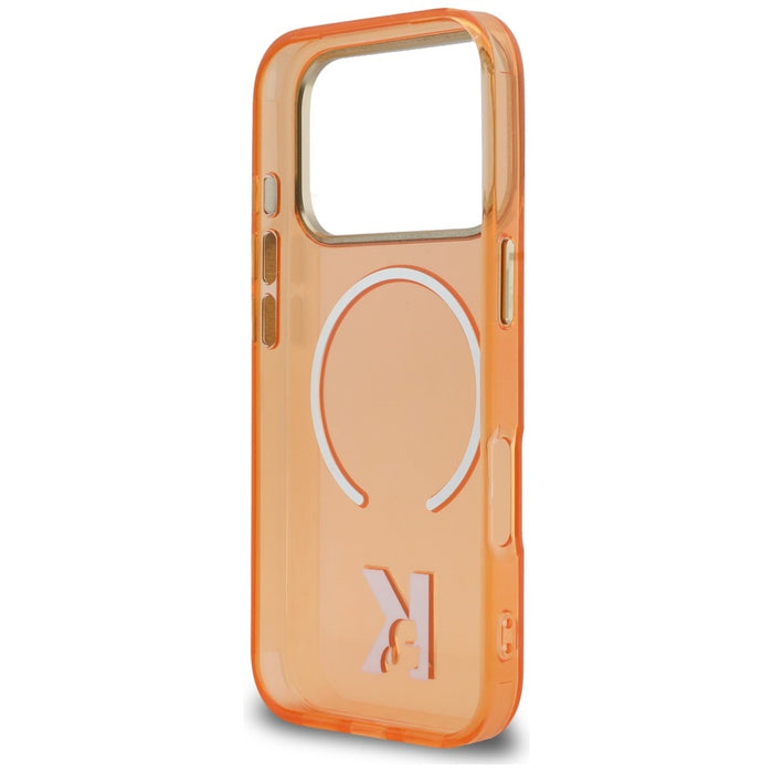 Karl Lagerfeld IML K Head Logo MagSafe Case for iPhone 17 Pro - Orange