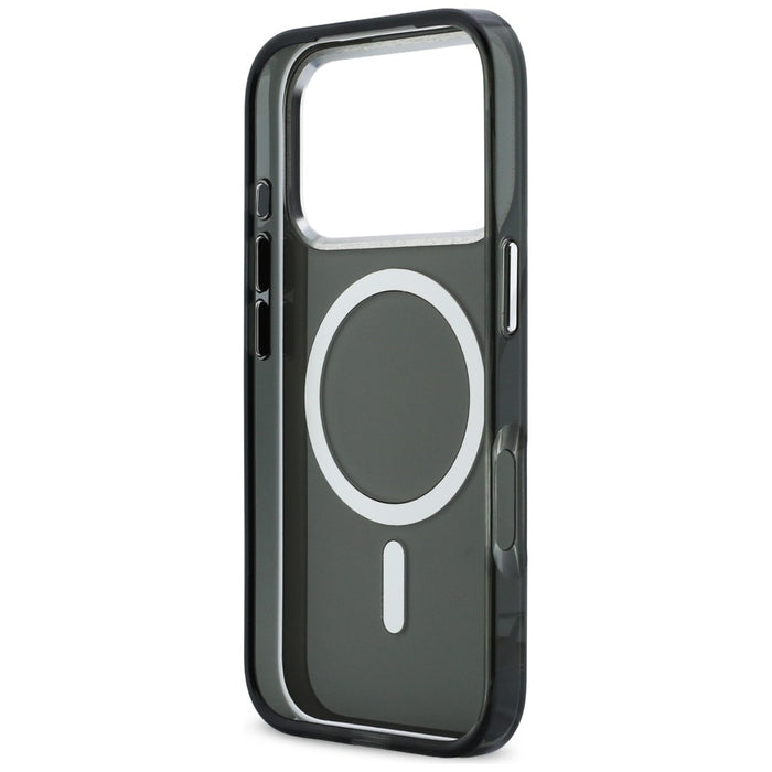 Karl Lagerfeld IML Karl &amp; Choupette Peekaboo Logo MagSafe Case for iPhone 17 Pro - Black