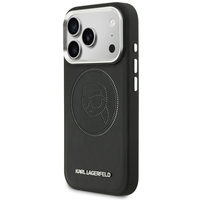 Karl Lagerfeld K Head Point Logo MagSafe Case for iPhone 17 Pro - Black