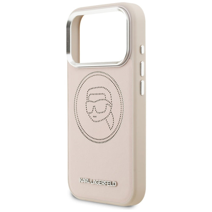 Karl Lagerfeld K Head Point Logo MagSafe Case for iPhone 17 Pro - Pink