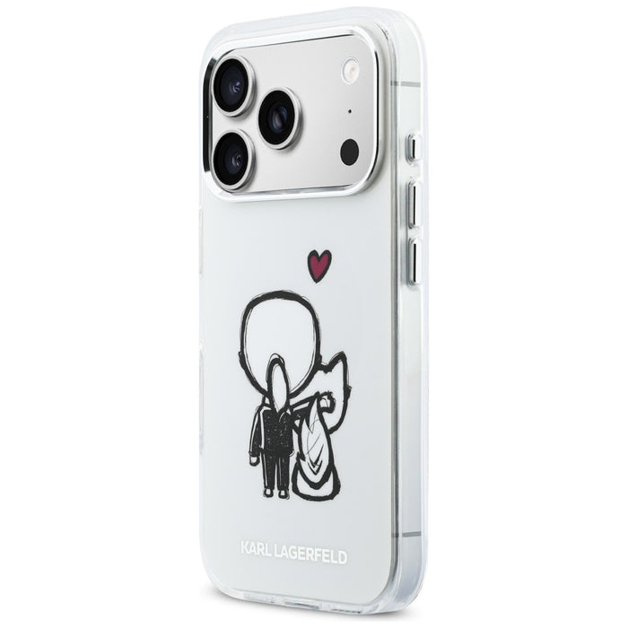 Karl Lagerfeld Karl & Choupette Back MagSafe Case for iPhone 17 Pro Max - Clear