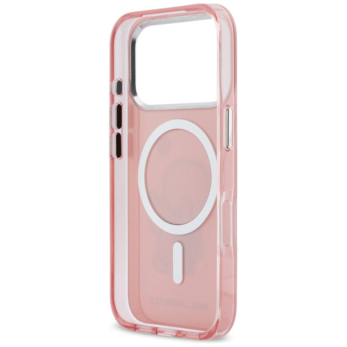 Karl Lagerfeld Karl & Choupette Back MagSafe Case for iPhone 17 Pro Max - Pink