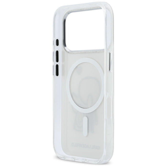 Karl Lagerfeld Karl &amp; Choupette Back MagSafe Case for iPhone 17 Pro - Clear