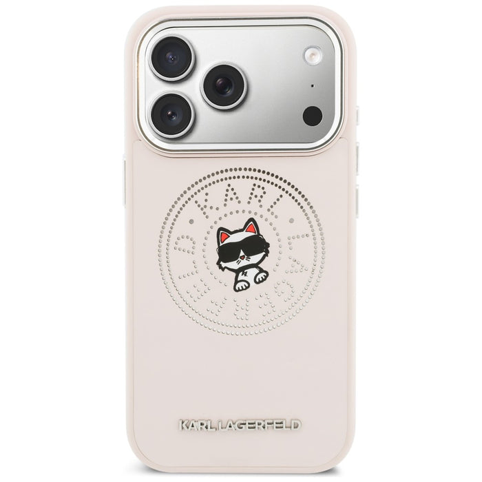 Karl Lagerfeld Point & Choupette Sketch MagSafe Case for iPhone 17 Pro Max - Pink