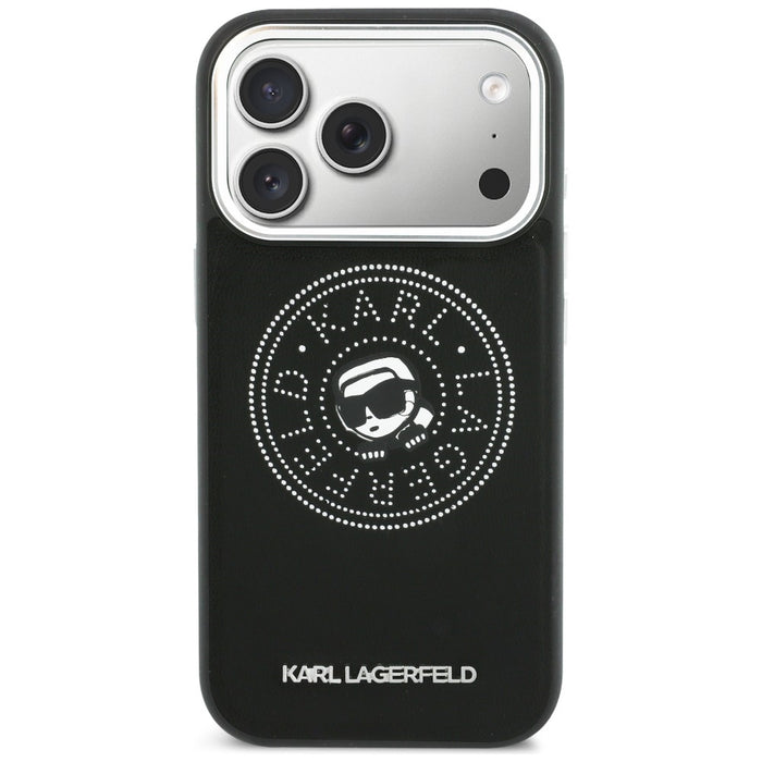 Karl Lagerfeld Point & Karl Sketch MagSafe Case for iPhone 17 Pro - Black