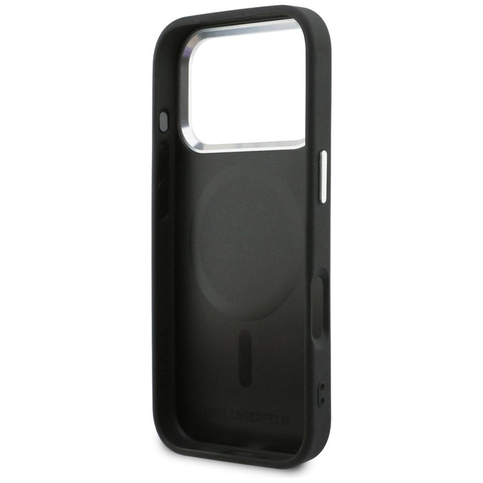 Karl Lagerfeld Point &amp; Karl Sketch MagSafe Case for iPhone 17 Pro Max - Black