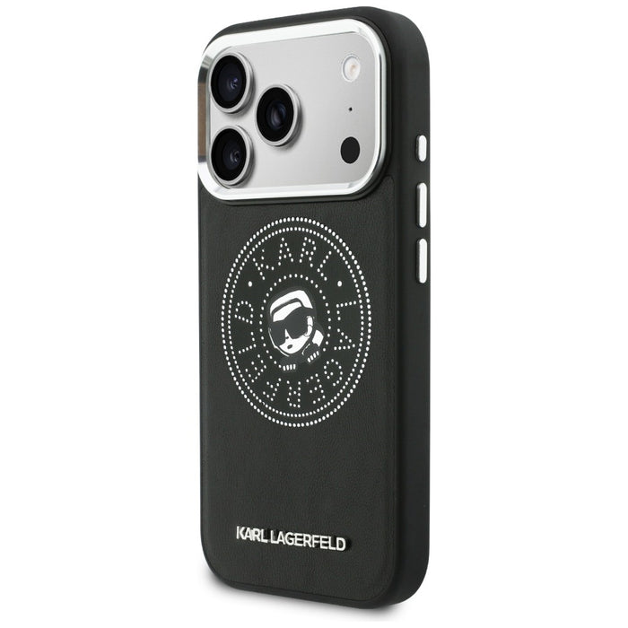 Karl Lagerfeld Point &amp; Karl Sketch MagSafe Case for iPhone 17 Pro Max - Black