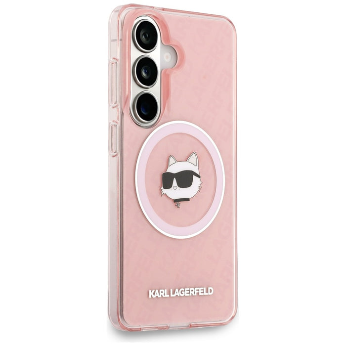 Karl Lagerfeld IML Repeated Choupette MagSafe Case for Samsung Galaxy S26 - Pink