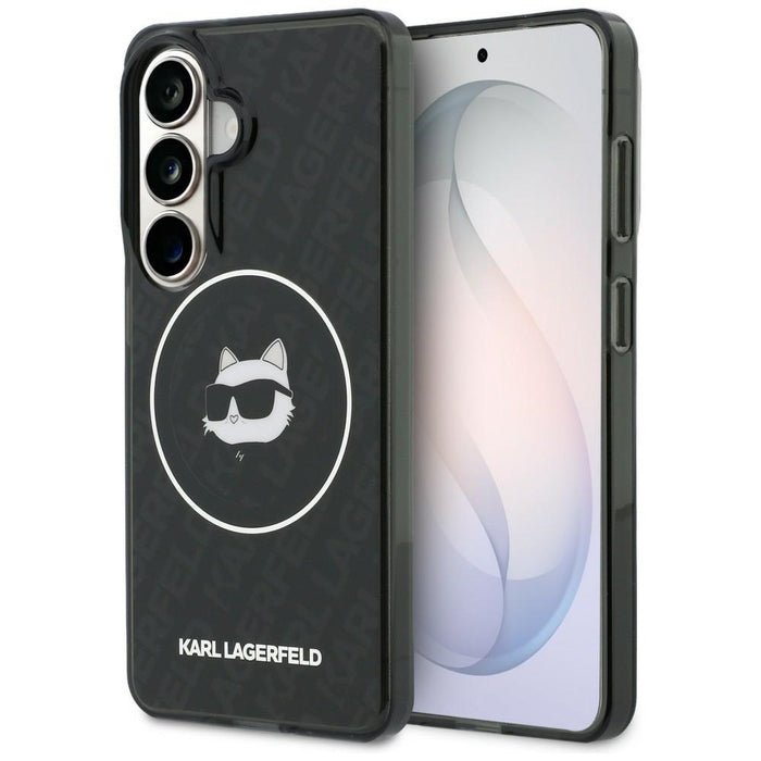 Karl Lagerfeld IML Repeated Choupette MagSafe Case for Samsung Galaxy S26 - Black
