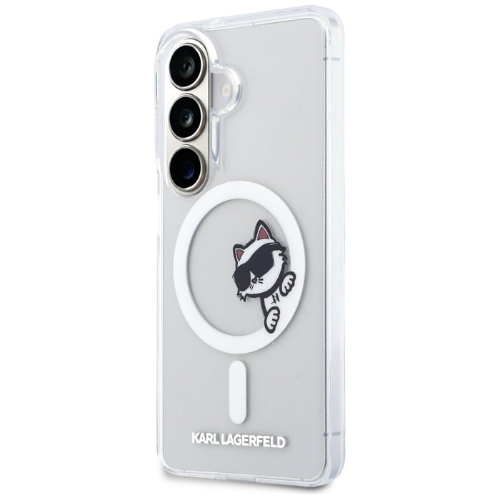 Karl Lagerfeld IML Peekaboo Choupette MagSafe Case for Samsung Galaxy S26 - Transparent