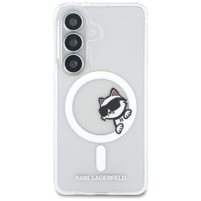 Karl Lagerfeld IML Peekaboo Choupette MagSafe Case for Samsung Galaxy S26 - Transparent