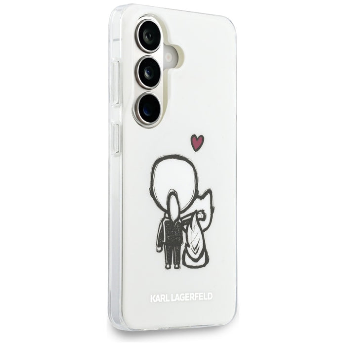 Karl Lagerfeld IML Karl&amp;Choupette MagSafe Case for Samsung Galaxy S26 - Transparent