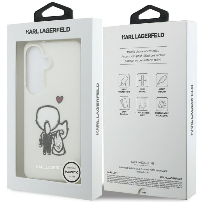 Karl Lagerfeld IML Karl&Choupette MagSafe Case for Samsung Galaxy S26 - Transparent