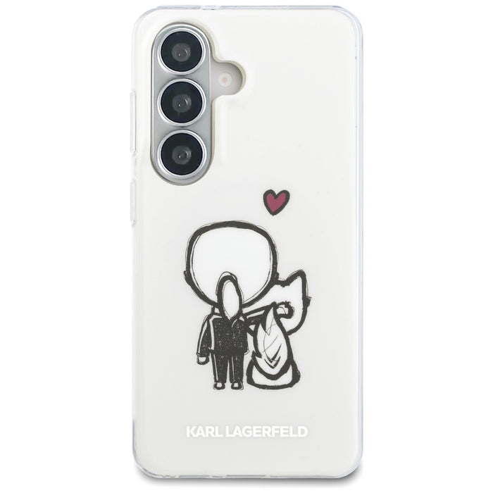 Karl Lagerfeld IML Karl&amp;Choupette MagSafe Case for Samsung Galaxy S26 - Transparent