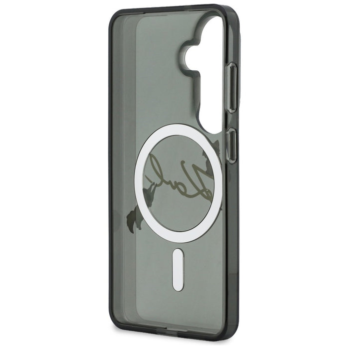 Karl Lagerfeld IML KC Script MagSafe Case for Samsung Galaxy S26 - Black